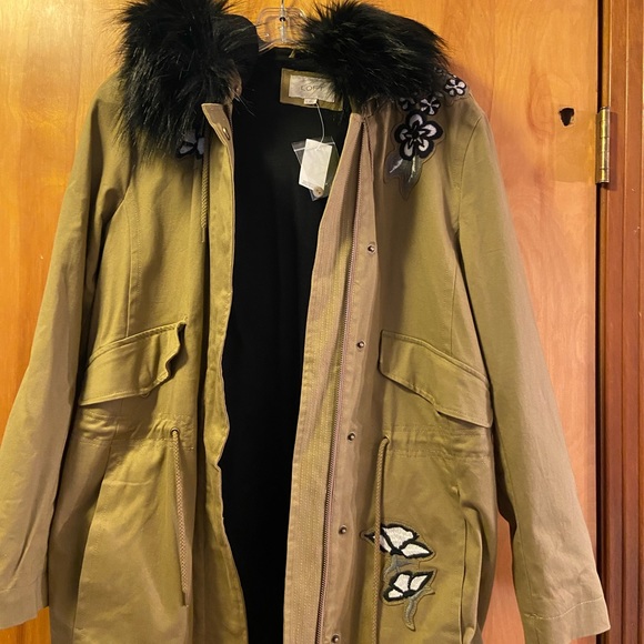 LOFT NWT size small army green jacket - Picture 2 of 6